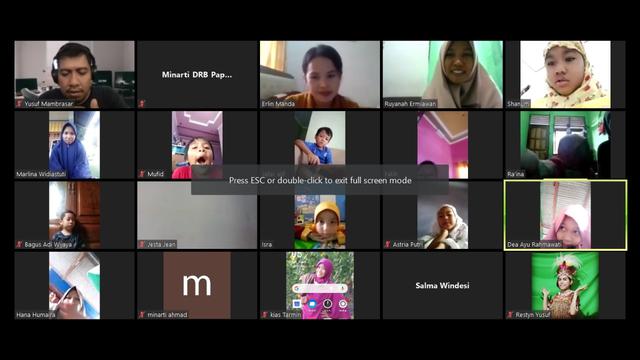 Anak Papua Belajar Daring di Tengah Pandemi Corona