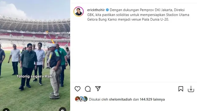 Erick Thohir (Foto: Instagram/@erickthohir)
