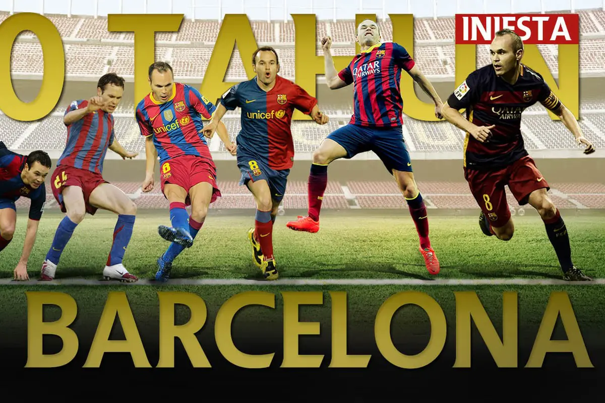 20 Tahun Andres Iniesta di Barcelona (Bola.com/Adreanus Titus)