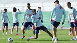 Tim Matador menjadi salah satu tim yang ditunggu aksinya di Euro 2024 berkat performa apik mereka sepanjang babak kualifikasi. (LLUIS GENE / AFP)