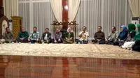 Prabowo mengucapkan terima kasih kepada Sudirman dan Ida karena telah bersedia diusung sebagai Cagub-Cawagub Jateng. (Liputan6.com/Nafiysul Qodar)