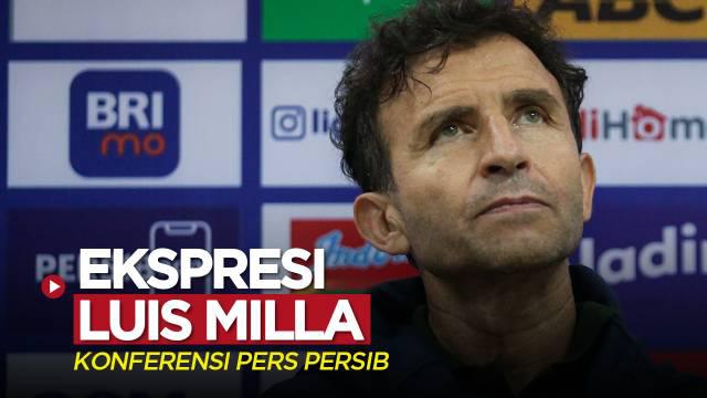 Berita video beberapa ekspresi menarik Pelatih Persib Bandung, Luis Milla, saat melakoni sesi konferensi pers.