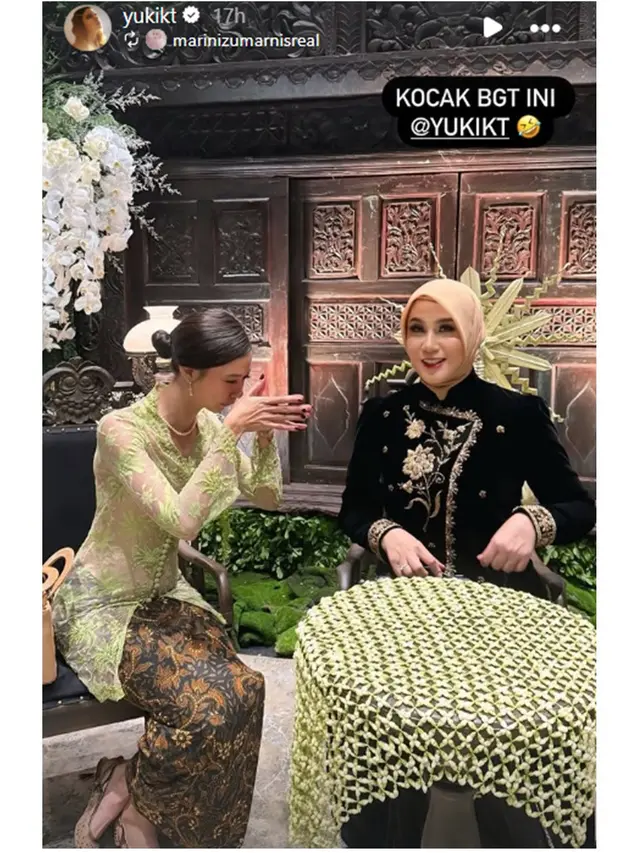 8 Potret Artis Pakai Kebaya di Ngunduh Mantu Al Ghazali-Alyssa, Tampil Anggun