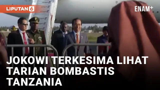 Sambutan Tarian Bombastis Rekahkan Senyum Jokowi di Tanzania