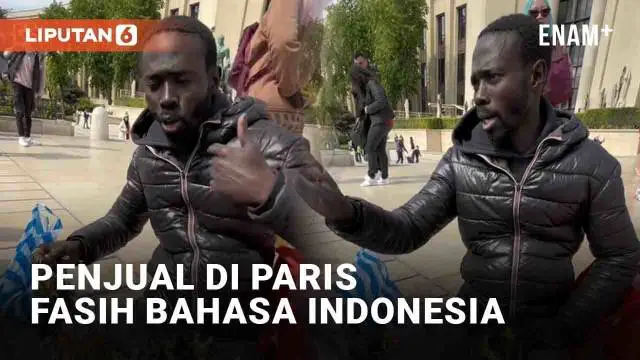 Wisatawan Indonesia yang hendak berkunjung ke Paris akan terbantu dengan penjual satu ini. Seorang pria penjual souvenir keliling jadi pusat perhatian wisatawan lantaran fasih berbahasa Indonesia. Bahkan saat tawar menawar harga, ia pun menggunakan b...