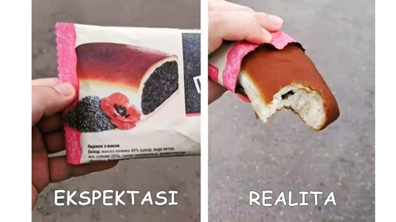5 Potret Ekspektasi Vs Realita Roti Meses Sedikit Ini Bikin Geregetan