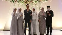 Wakil Wali Kota Bengkulu Dedy Wahyudi menjadi saksi pernikahan Dela Novie Rosetta, Apoteker di sekretariat DPR/MPR RI. (LIputan6.com/Yuliardi Hardjo)