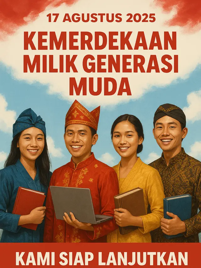 Contoh Poster 17 Agustus 2025 (Foto: ChatGPT)
