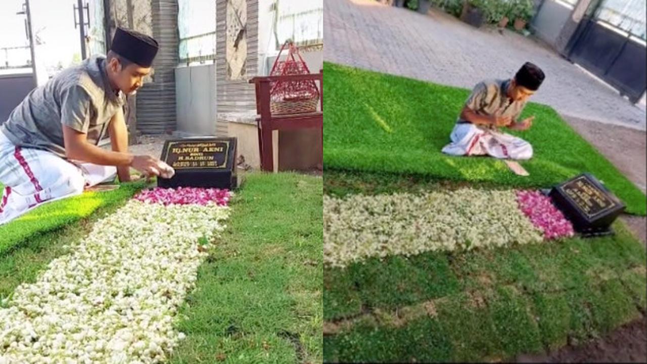 Viral Pria Ini Makamkan Ibunya di Halaman Rumah Sendiri, Alasannya Bikin Haru