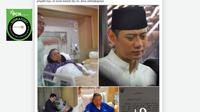 Tangkapan layar klaim foto SBY masuk rumah sakit pada September 2025. Simak faktanya