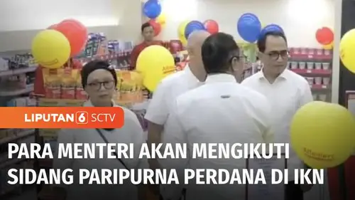 VIDEO: Jelang Sidang Kabinet Paripurna, Para Menteri Tiba di IKN
