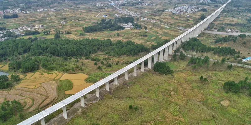 Melihat Pembangunan Jalur Kereta Cepat Guiyang-Nanning