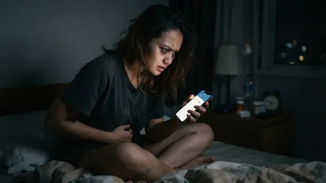Buatkan foto tanpa teks dengan orientasi landscape rasio 1280:720 yang menampilkan Ciri Orang yang Selalu Cek Saldo Rekening Tiap Hari Menurut Psikologi sesuai deskripsi berikut: