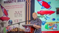 Menteri Koperasi dan UKM Teten Masduki pada penutupan acara Nusantara Aquatic (Nusatic) 2023: Indonesia Ornamental Fish and Aquatic Plant Show 2023. (Dok Kemenkop UKM)