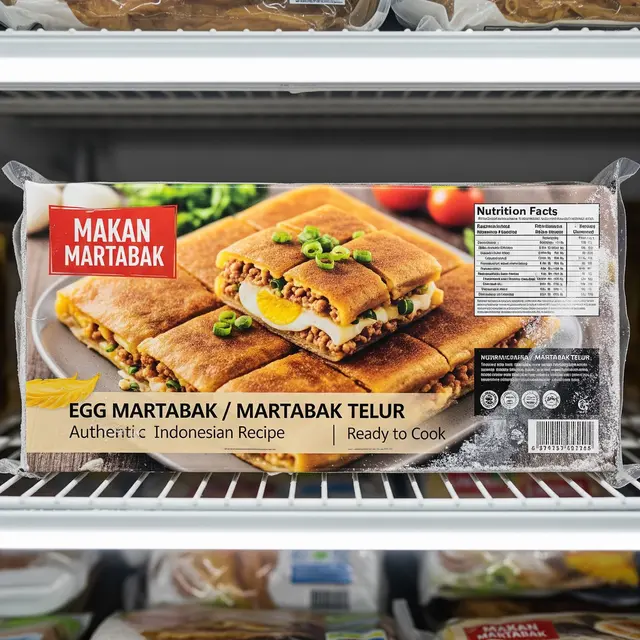 Ilustrasi Martabak Telur Frozen/Gemini AI