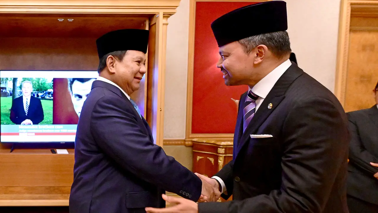 Presiden Prabowo Subianto tiba di Brunei Darussalam untuk melakukan kunjungan kenegaraan, Rabu (14/5/2025)