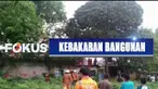 Salah satu bangunan di kampus IISIP Jakarta terbakar diduga karena puntung rokok yang dibuang sembarangan.