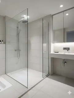 Model Kamar Mandi Kloset Jongkok Dengan Sekat Shower/Ilustrasi AI