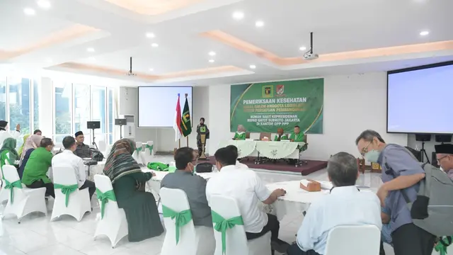 Dewan Pimpinan Pusat (DPP) Partai Persatuan Pembangunan (PPP) mengadakan tes kesehatan jasmani, rohani, dan bebas narkoba bagi bakal calon legislatif (bacaleg) DPR RI, Senin, 17 April 2023.