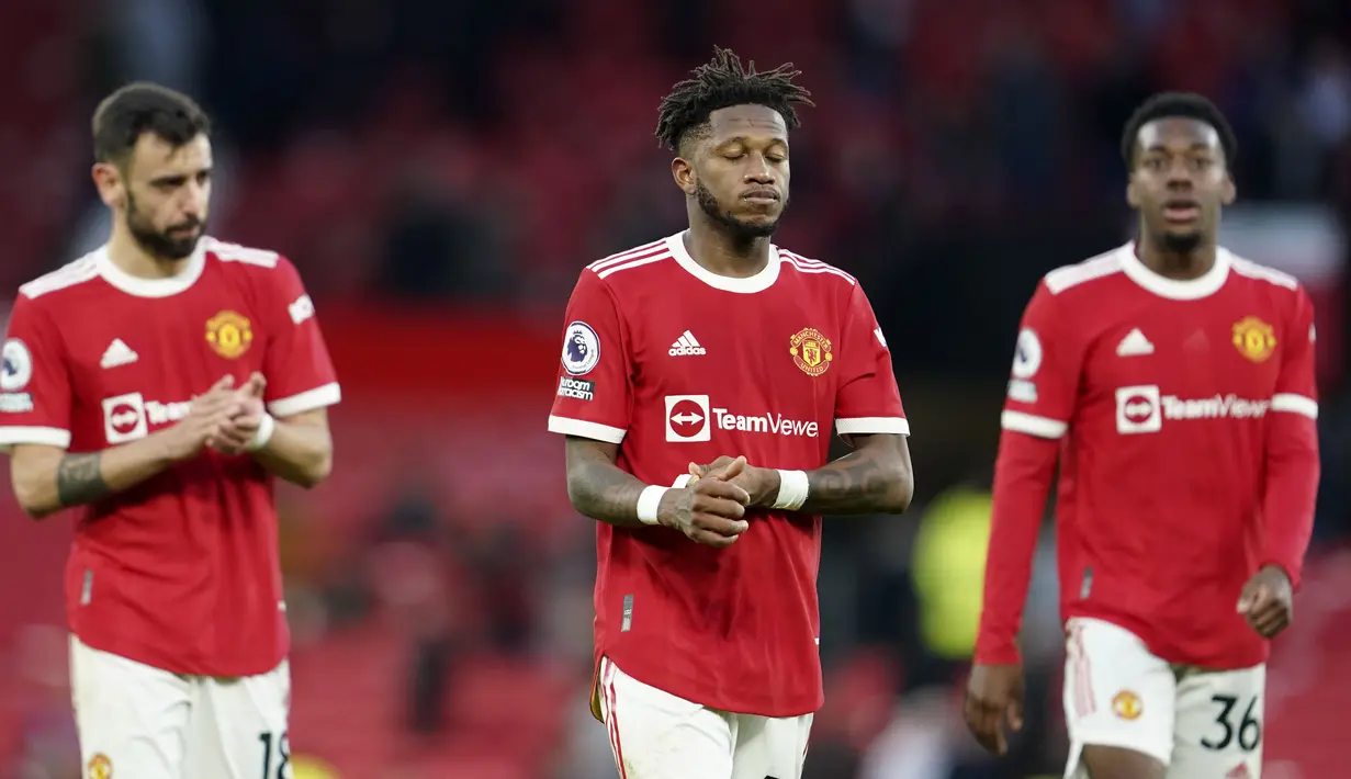 Bermain di rumah sendiri, Setan Merah justru kesulitan untuk meraih kemenangan dan dipaksa bermain imbang 1-1 oleh sang tamu. (AP/Jon Super)
