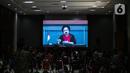 Ketua Umum PDIP Megawati Soekarnoputri menyampaikan arahan serta membuka Rakernas II PDIP di Jakarta, Selasa (21/6/2022). Rakernas PDIP kali ini mengusung tema 'Desa Kuat, Indonesia Maju dan Berdaulat'. (Liputan6.com/Faizal Fanani)