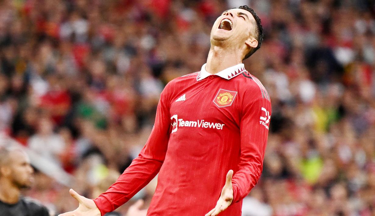 Megabintang asal Portugal ini masih melempem di Liga Inggris musim ini. Cristiano Ronaldo belum mampu menunjukkan ketajamannya sebagai juru gol untuk Setan Merah. Saat ini CR7 belum berhasil menyumbang gol untuk MU. (AFP/Oli Scarff)