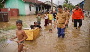 Banjir di Kota Pontianak. (Liputan6.com/Aceng Mukaram)