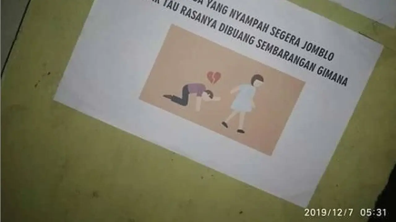 larangan buang sampah unik