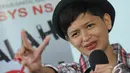 Zhi Alatas mengaku dalam kesehariannya ia memang kerap tampil tomboi. Foto diambil pada Rabu (19/11/2014) (Liputan6.com/Herman Zakharia) 