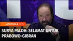 Partai Nasdem memberikan selamat kepada pasangan Prabowo Subianto-Gibran Rakabuming Raka usai ditetapkan KPU memenangkan Pilpres 2024.