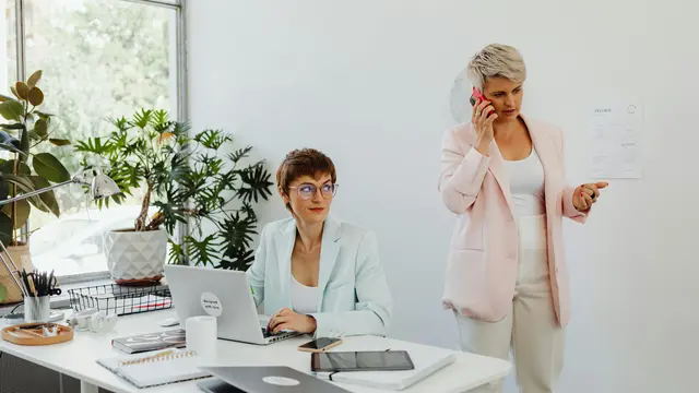 illustrasi wanita bekerja