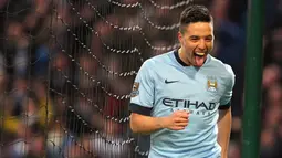 2. Samir Nasri, kedatangan Pep Guardiola ke Manchester City membuat gelandang Prancis ini masuk dalam daftar jual. Selain Nasri, menurut Sky Sport, Eliaquim Mangala dan Wilfried Bony juga akan ditendang dari dari The Citizens. (EPA/Lindsey Parnaby)