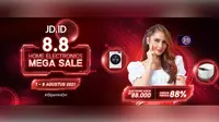 Big day of 8.8 Home Electronic Mega Sale” dilaksanakan pada periode tanggal 6-8 Agustus 2021.