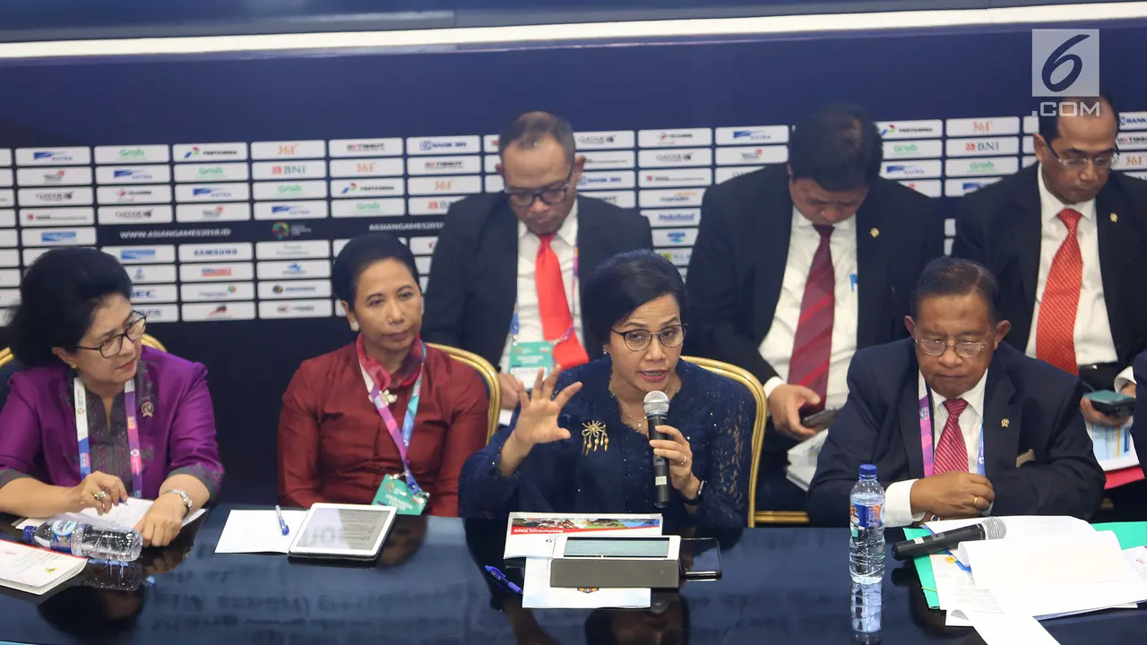 Paparkan RAPBN 2019, Menteri Kabinet Kerja Kompak Duduk Bersama