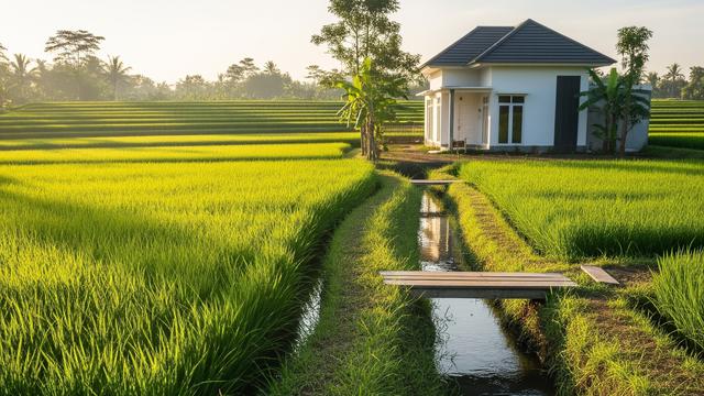 Ciri-Ciri Sarang Ular di Sekitar Rumah yang Dekat Sawah/ Ilustrasi AI