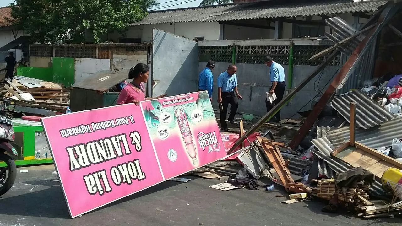 Alasan KAI Bongkar Paksa Kios Sepanjang Jalan Sarkem Yogyakarta
