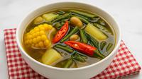 ilustrasi sayur asem segar tanpa MSG/image generated by AI