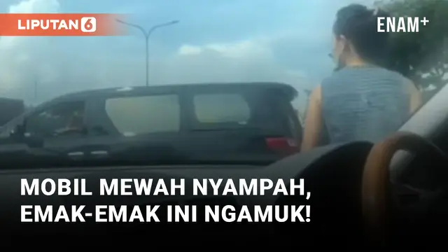 Marahi Penumpang Mobil Mewah yang Buang Sampah Sembarangan, Emak-emak Ini Dipuji