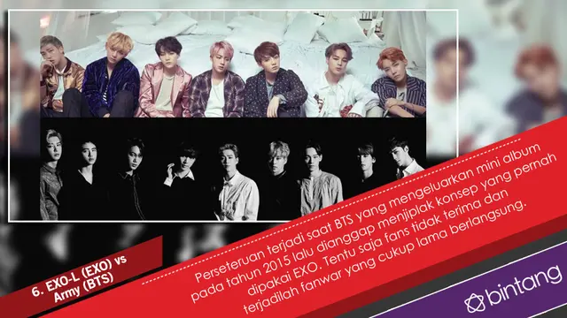 [Bintang] Infografis Fanwar K-Pop