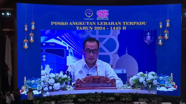 Menteri Perhubungan (Menhub) Budi Karya Sumadi resmi membuka posko terpadu angkutan lebaran tahun 2024 atau 1445 Hijriyah.