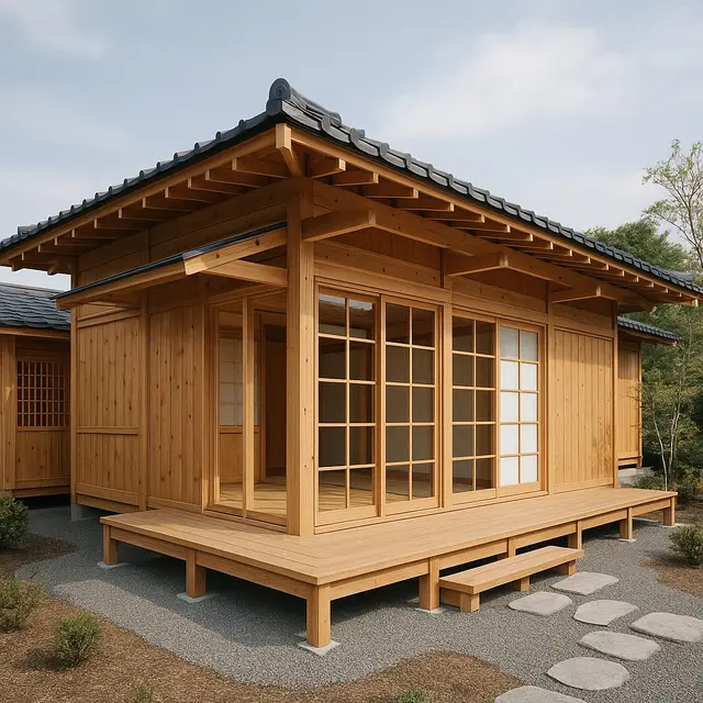 Model Rumah Kayu Gaya Jepang