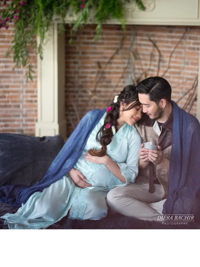 7 Potret Maternity Shoot Syahnaz Bertema Taman Bunga, Cantik dan Memesona