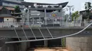 Sodetan Ciliwung di Bidara Cina, Jatinegara, Jakarta, Senin (31/7/2023). Sodetan Ciliwung diresmikan oleh Presiden Joko Widodo atau Jokowi pada hari ini. (merdeka.com/Imam Buhori)