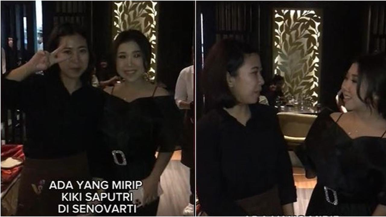 6 Momen Kiky Saputri Tak Sengaja Ketemu Wanita 'Kembarannya', Netizen: Mirip Banget