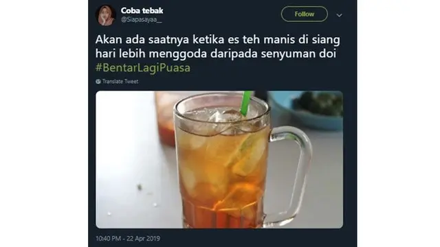 Menjelang Bulan Puasa, Netizen Ramaikan Cuitan Kocak