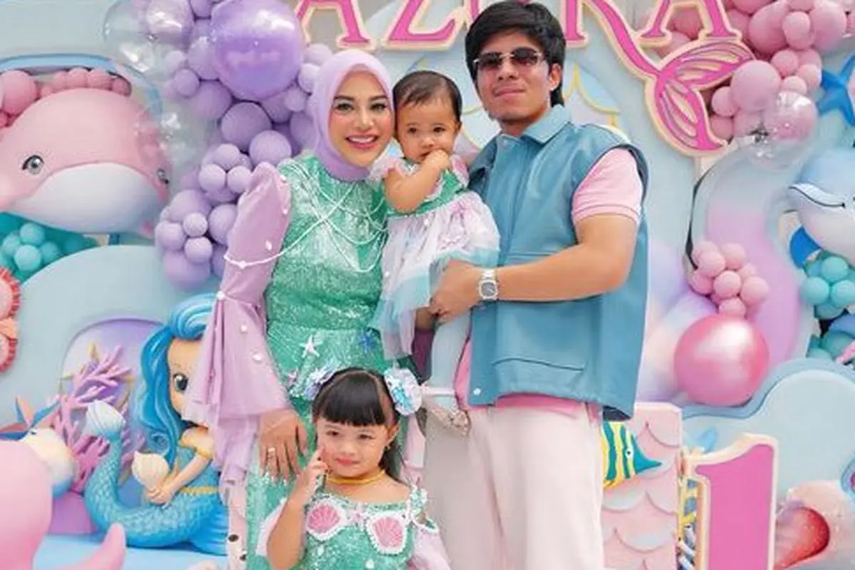 Tampilan Aurel Hermansyah saat Ulang Tahun Azura