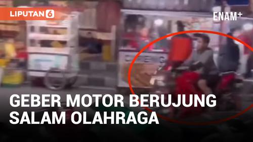 VIDEO: Geber Motor di Alun-alun Wonogiri, Pemuda Dikeroyok Warga