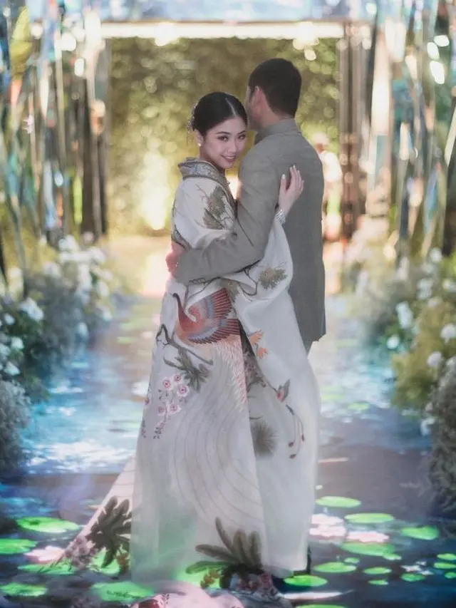 Jessica Tanoesoedibjo saat menikah.  [@jessicatanoe]