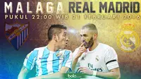 Malaga vs Real Madrid (Bola.com/Samsul Hadi)