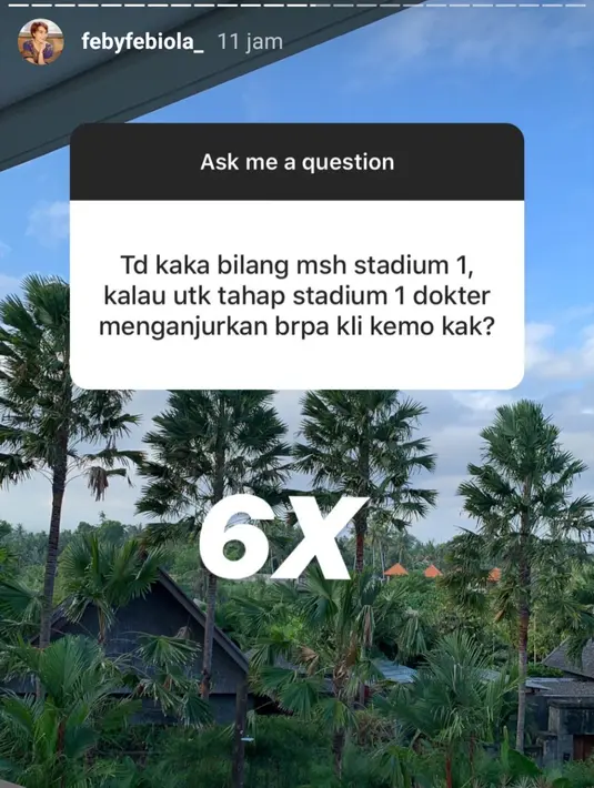 Unggahan Feby Febiola. (Foto: Instagram @febyfebiola_)